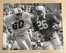 TOM RATHMAN HAND SIGNED 8x10 PHOTO AUTOGRAPHED NEBRASKA CORNHUSKERS LEGEND COA