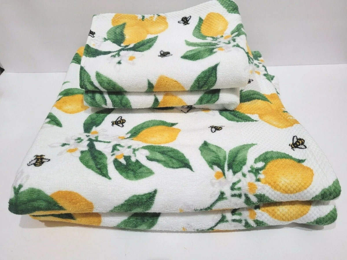 Organic Towel Sets in Lemon Yellow, Towel Collection