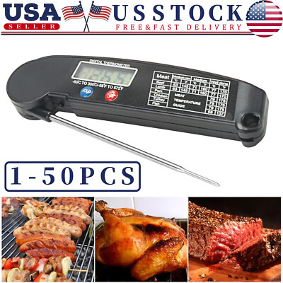 Instant Read Digital Meat Thermometer BBQ Grill Smoker For Kitchen Food Cooking