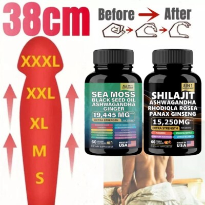 Sea Moss Multivitamin & Shilajit Power Combo - Dynamic Vitality Bundle 60 Caps