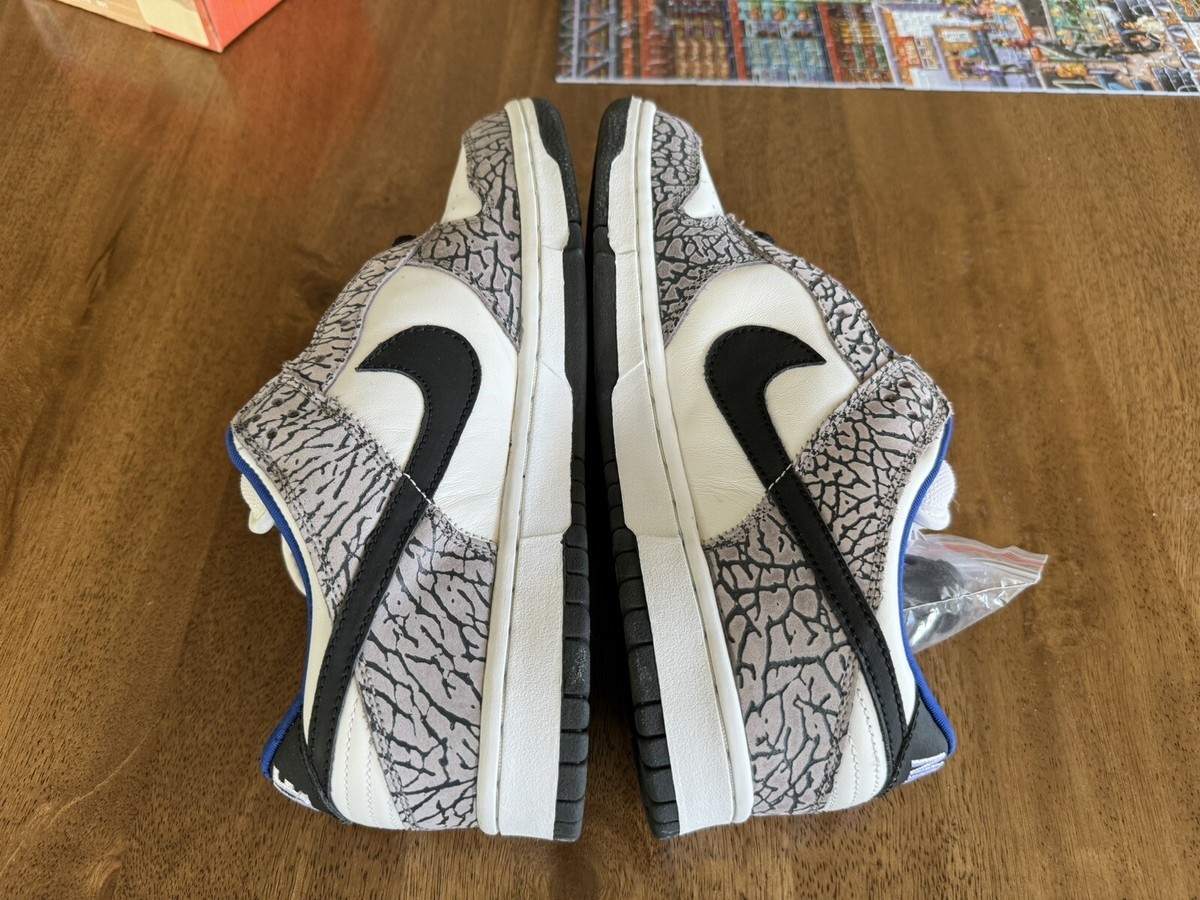 Nike Dunk Low Pro SB x Supreme White Cement Size 9.5 DS OG | eBay