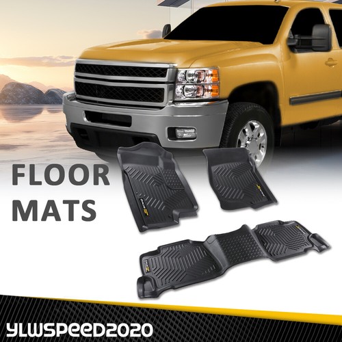 Floor Mats Liners Fit for 2007-2013 Silverado Sierra Crew Cab All Weather TPE - Bild 11 von 12