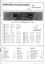 Service Manual-Anleitung  Saba Meersburg 19 Stereo 