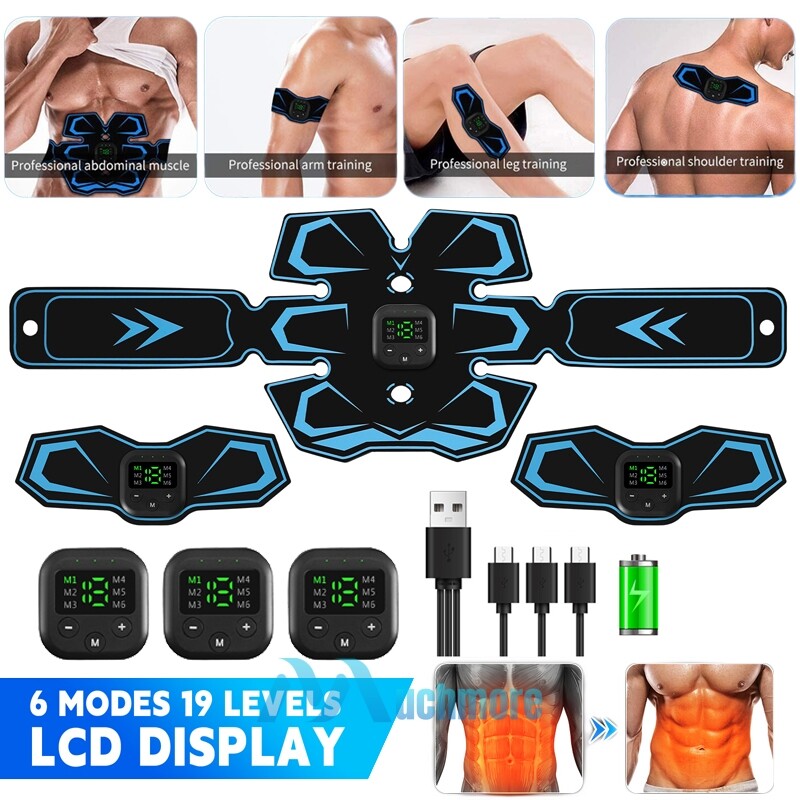 Estimulador Muscular Eléctrico Maquina Para Abdominales Estimulador Abdominal US