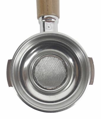 Ersatz-Siebträger Für LELIT 57mm Espressomaschinen - Walnuss-Griff, 1 Auslauf - 7 G Sieb - 1 Tasse