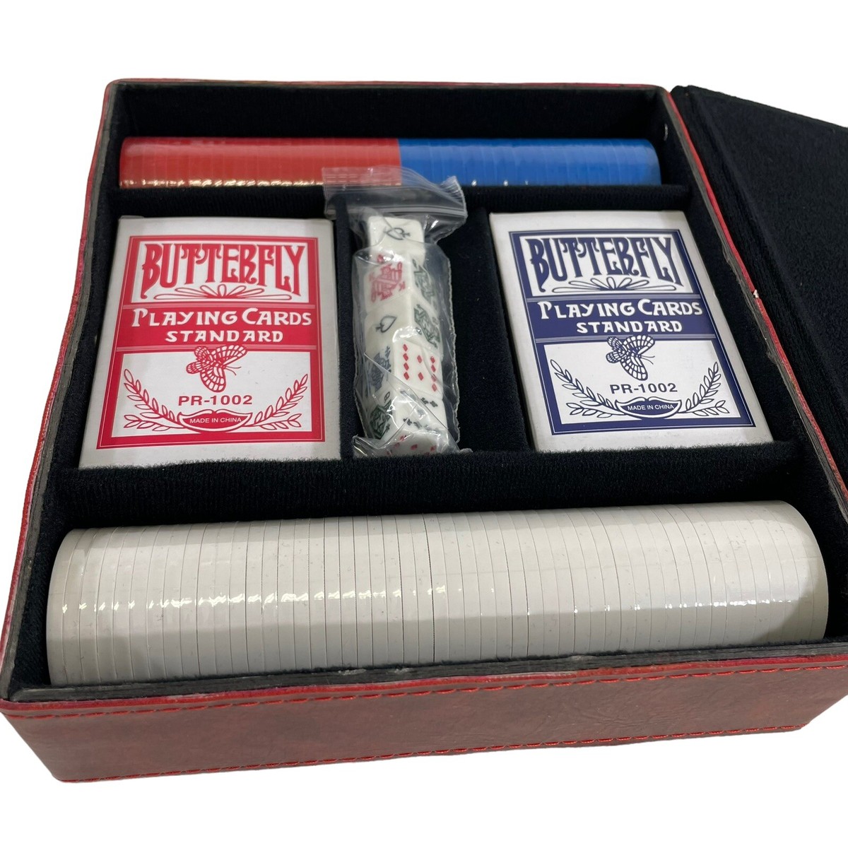 Motorola Vintage Travel Poker Set New Unused Includes Dice Chips