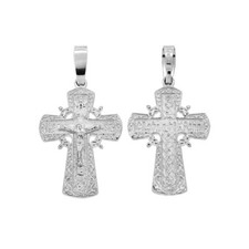 Russische kreuz, Kreuz Anhänger orthodox aus 925er Silber, русский крест