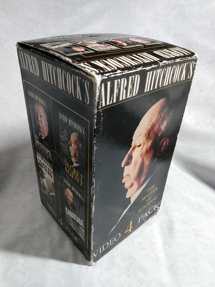 Alfred Hitchcock VHS 4-Pack: THE 39 STEPS, MAN WHO KNEW TOO MUCH, SABOTAGE - Image 2 of 4