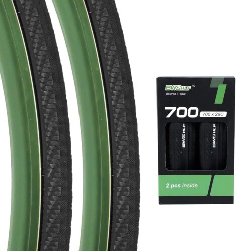BWSHLF 700x23c/25c/28c/35c Road Bike Tire, Folding Bead Replacement Cycling 2
