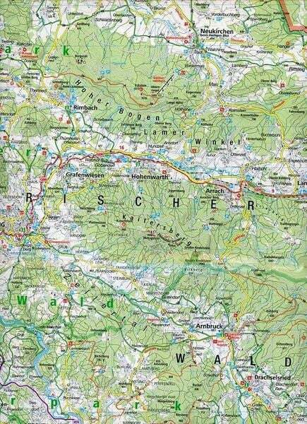 Thumbnail - Oberer Bayerischer Wald - Cham 1 : 70 000