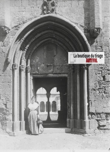 Cloister Saint Trophimus Arles, Photo Plate Glass, Positive 8, 5x10 Inches - 第 1/3 張圖片