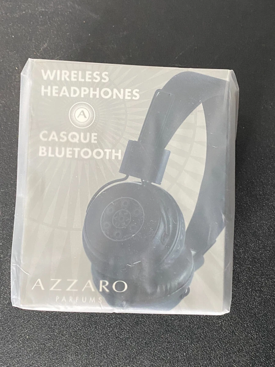 AZZARO Parfums Casque Bluetooth Wireless Headphones - Black - New