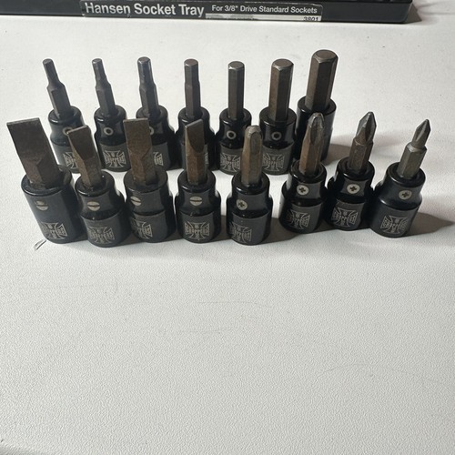 Mac Tools Jesse James WCC 3/8” Drive Hex Torx Philips Flat Socket Set 20 Piece - Picture 4 of 19