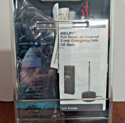 GE Help 3-5920 Full Power 40 Channel CB Radio for Emergency or