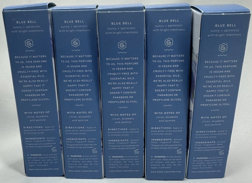 Good Chemistry Blue Bell Rollerball Perfume Essential Oils Lot Of 5 - Image 2 of 2
