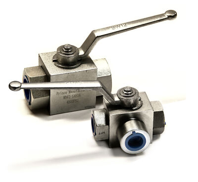 Prince Ball Valve (L-Bore): WBV3L-1200, 3/4  NPT Port Size, 4500 PSI