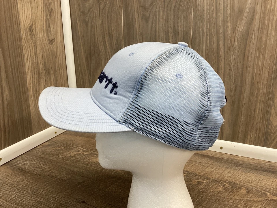 Carhartt холст сетки назад логотип крышка светло синий бейсболки регулируемый шляпа открытый - Изображение 2 из 4