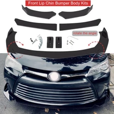 Glossy Black Front Bumper Lip Splitter Spoiler For Toyota Camry