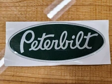 synergy green replacement peterbilt decal emblem genuine oem size & fit pbe-grns