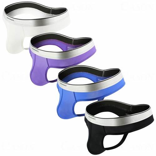 Men's Ultra-thin Thong Underwear Sexy T-back G-strings Underpants Size M L XL - Picture 2 of 42