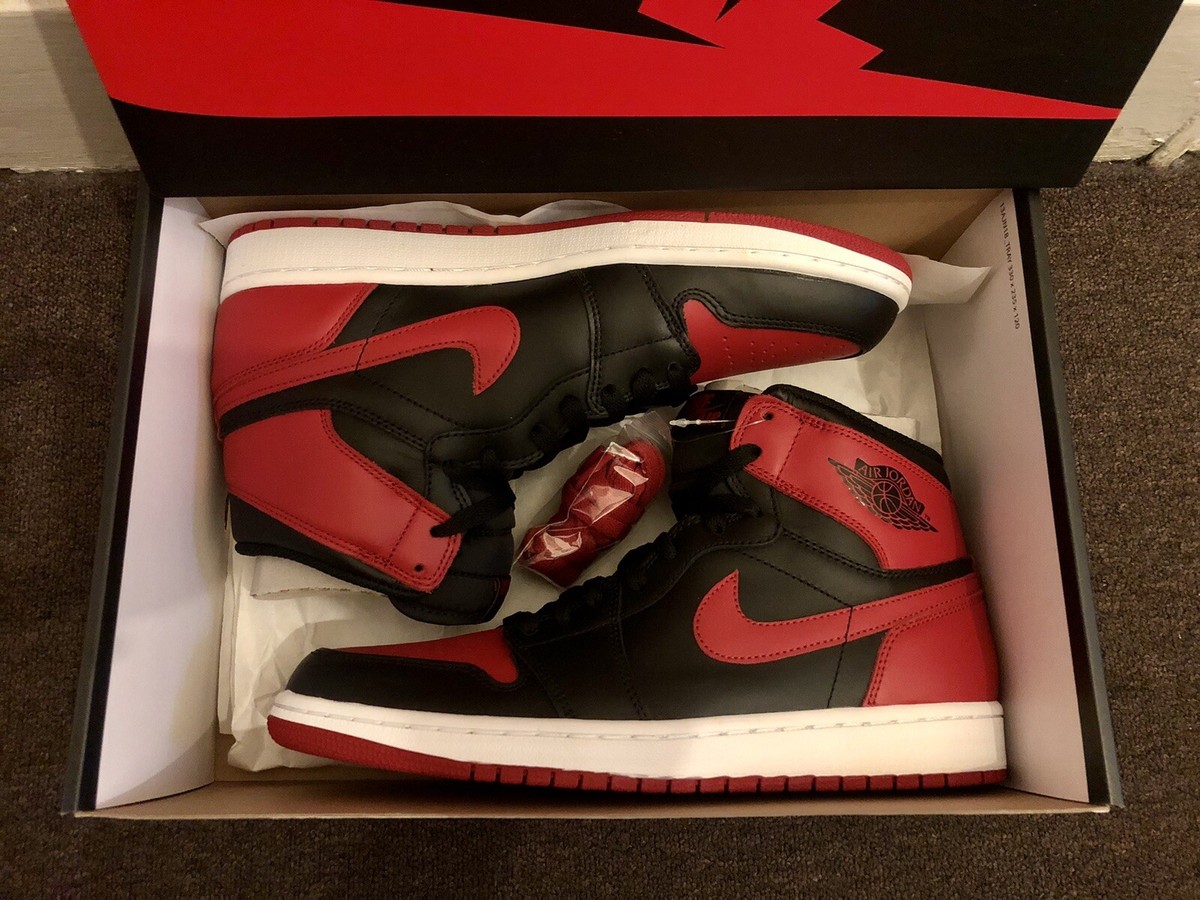 Nike Air Jordan 1 Retro High OG 'Bred' (2013) UK 9 / US 10