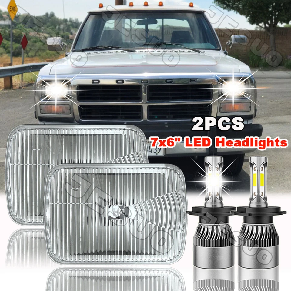 7X6" LED Headlight Hi/Lo Sealed DRL Turn Signal Lamp for Mercury Lynx 1981-1985 Foto 2 de 4