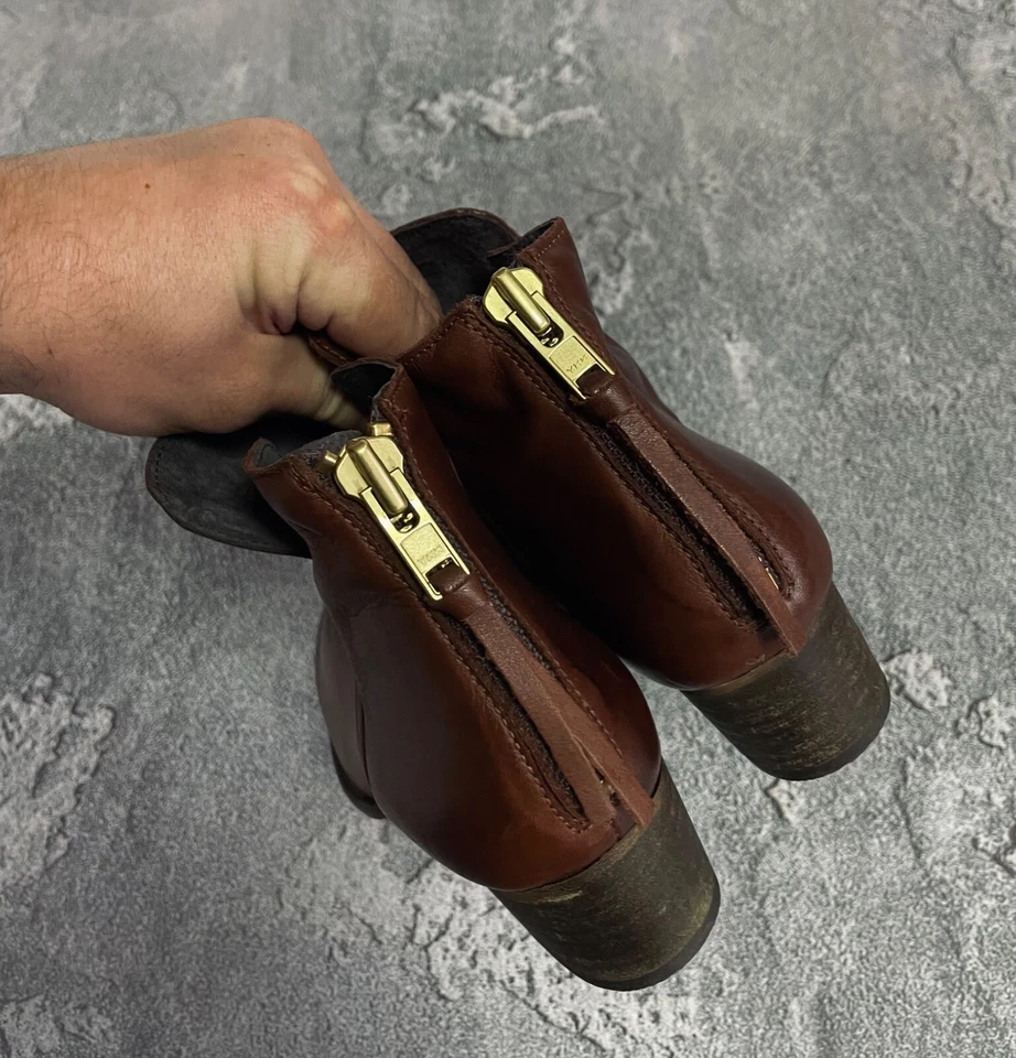 Винтажные кожаные коричневые сапоги Buffalo London размер 41 - Изображение 2 из 4