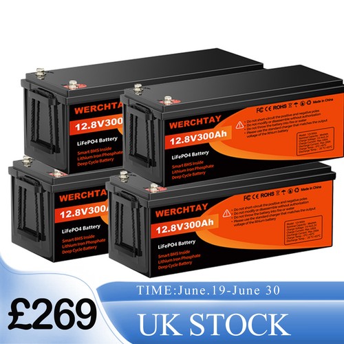 12V 300Ah LiFePO4 Lithium Battery 15000+ Deep Cycles Solar RV Off-grid BMS - Picture 16 of 16