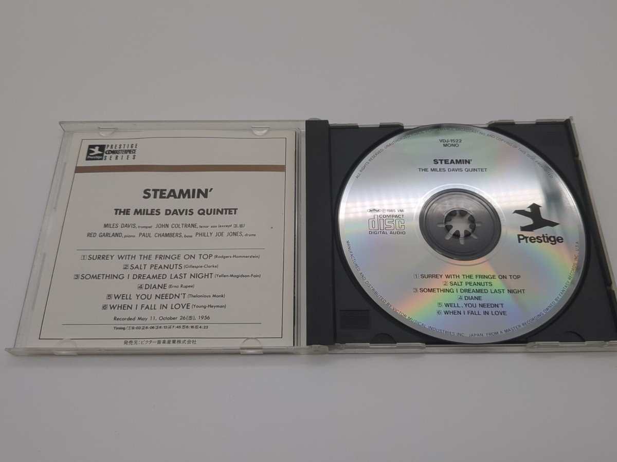 The Miles Davis Quintet Steamin' CD Album IMPORT Japan 1985