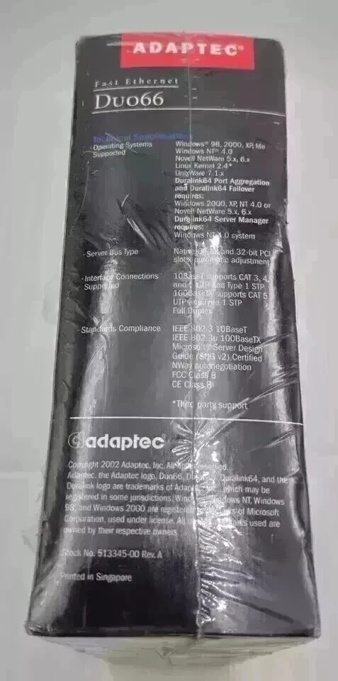 Adaptec Fast Ethernet Duo66 ANA-64022LV KIT 1932200 NEW - Image 2 of 4