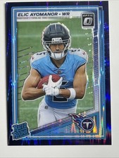 2025 Panini Donruss Optic - Rated Rookie Elic Ayomanor #235 Purple Shock...