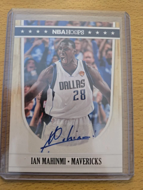 Ian Mahinmi 2011-12 Panini NBA Hoops #43 Auto Dallas Mavericks Rare SSP France