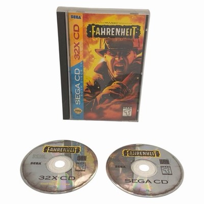 Fahrenheit (Sega CD, 32X, 1995) Authentic Complete w/ Manual + Reg Card Tested