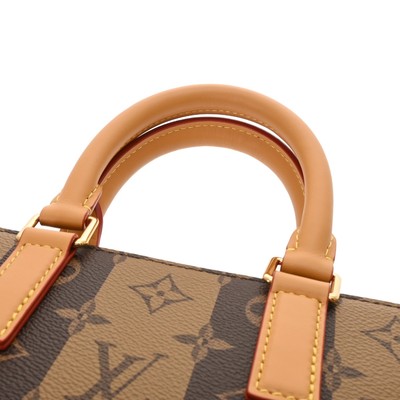 LOUIS VUITTON Monogram Stripe Sac Plat Messenger NIGO Brown M45969