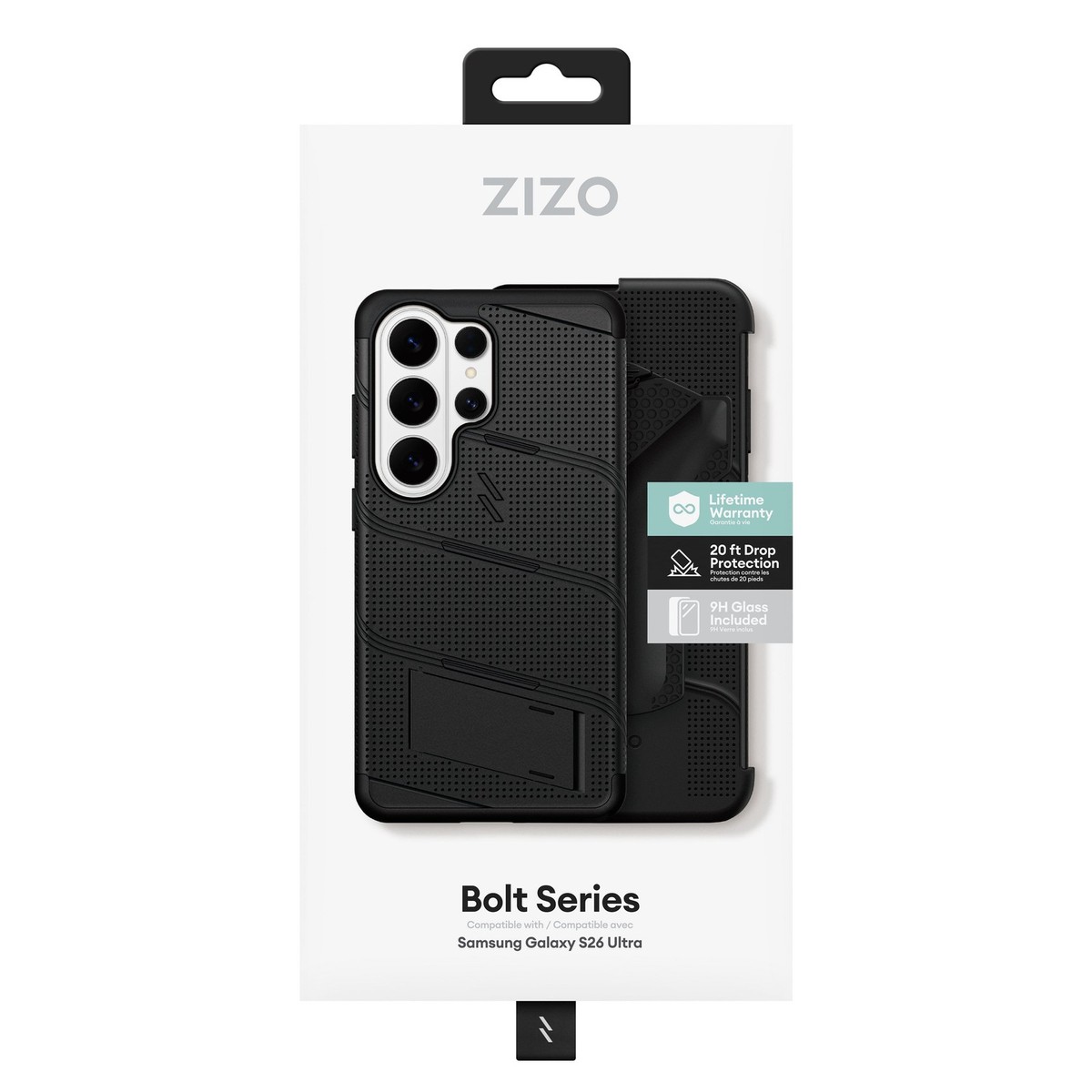 Galaxy S26 ultra ZIZO BOLT Series MagSafe Case with Tempered Glass