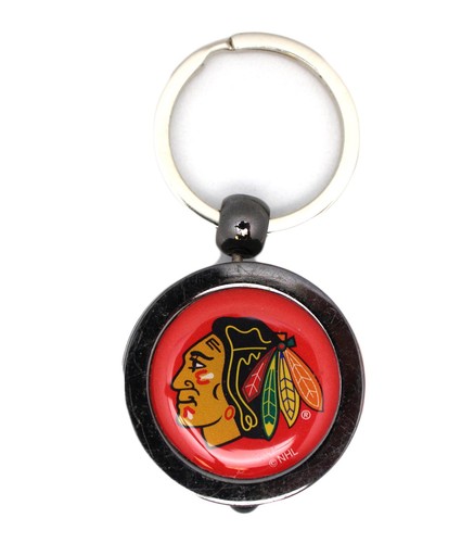 Portachiavi torcia Hockey Puck - Chicago Blackhawks - Foto 1 di 3