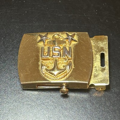 Vanguard U.S. Navy Master Chief Petty Officer Belt Buckle-Solid BRASS V-21-N-CG