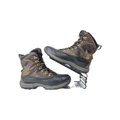 Timberland Flume Wanderschuhe Herren Braun Leder Schnürung Wasserdicht Outdoor 12 M