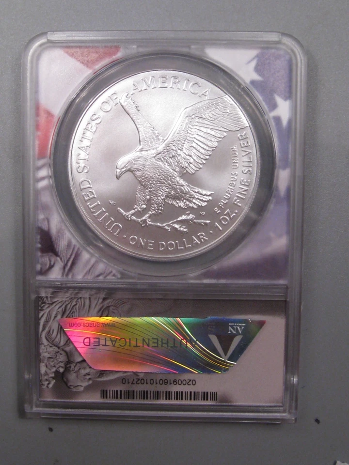 2025 Silver American Eagle ANACS MS70 First Strike .  #12 - Image 4 of 4