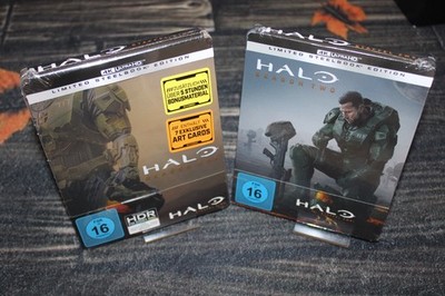 Halo - Staffel 1 +2 - Steelbook (4K Ultra-HD + Blu-Ray) (Pablo Schreiber) NEU !!