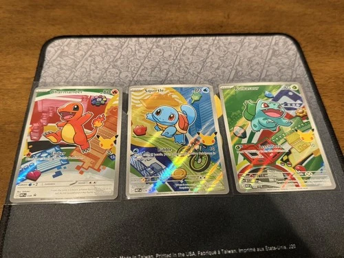 Pokemon First Partner Illustration Kanto Starters Bulbasaur Charmander Squirtle