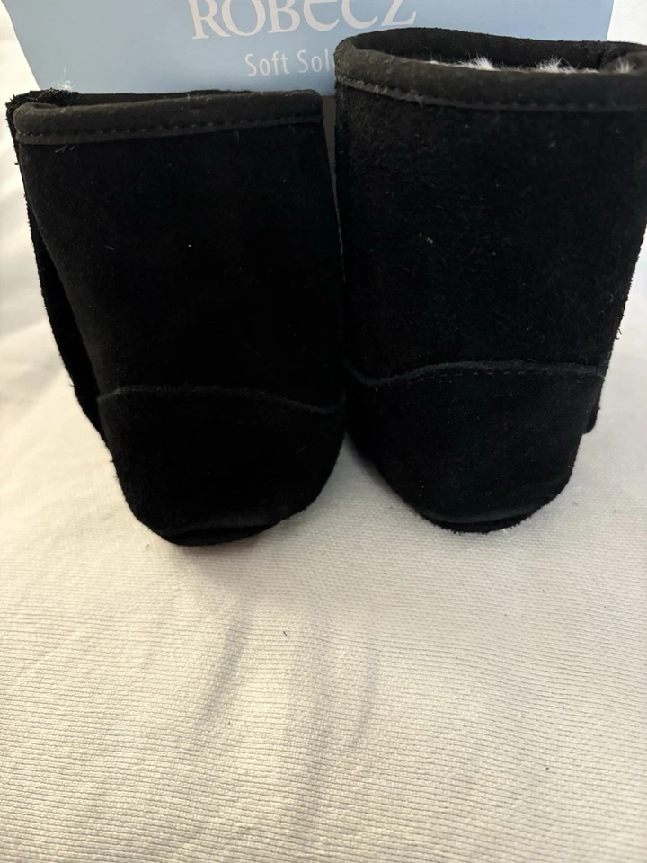 NUEVO ROBEEZ Tyler Botas de Gamuza Negras 12-18 Meses Botas Robeez Negro Gamuza 12-18 Foto 4 de 4