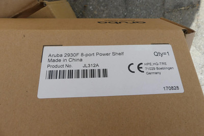 1 Stk. HP - JL312A - Aruba 8-port Power Shelf - Rack - Regal 