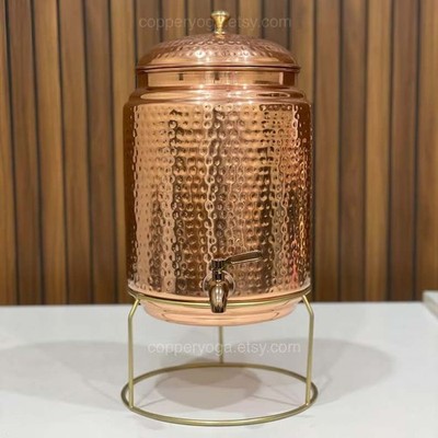 5 Liter Pure Copper Water Dispenser. Premium and Sturdy. Metal Flow Tap