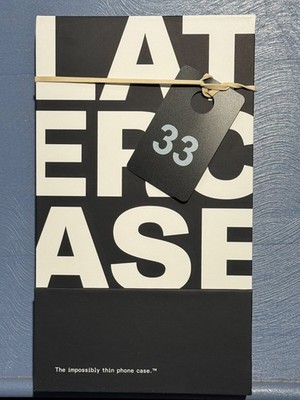 Latercase MADE WITH KEVLAR Classic Black IMPOSSIBLY  THIN Phone Case iPhone 15