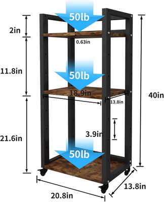 VEVOR Printer Stand, Under Desk 2 Tier Printer Stand, Printer Cart with Storage Shelves for Printer, Scanner, Fax, Home Office Use, CARB Certified, Black | VEVOR US | Printer Stand Rack Floor-Standing Printer Stand Desktop Printer St | ソムリエナイフ | LHD8QER