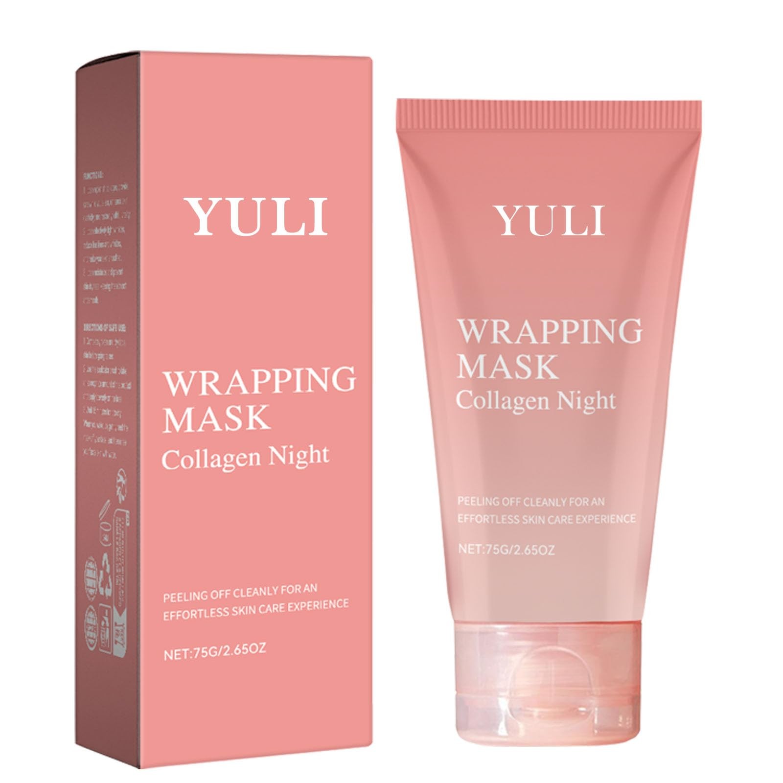 collagen night wrapping mask, Overnight collagen face mask Easy Peel Off Faci...