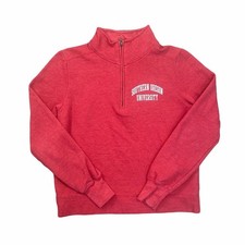 Oregon University Red Sweatshirt 1/4 Zip Jumper Womens Small