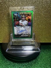 2024 Archie Manning Topps Chrome - Auto #BA-AMA Green Refractor 92/99 (AU) NFL