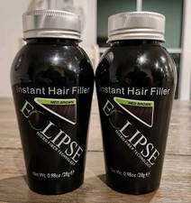 2x ECLIPSE Hair Fiber Instant Filler Thinning Hair MED BROWN .98oz 28g Medium